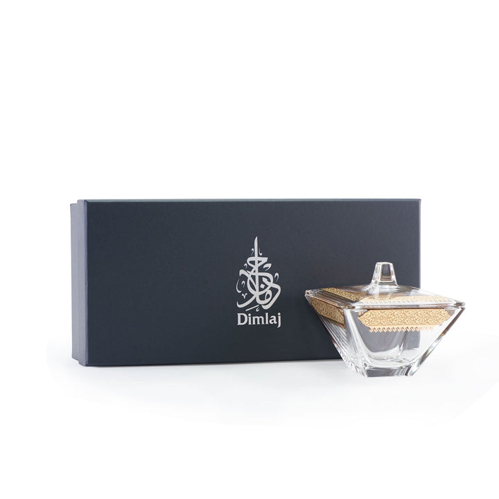 Dimlaj Cordoba Serving Bowl and Lid (Gold) - Premium Serving Bowls from Cordoba By Dimlaj - Just $500! 