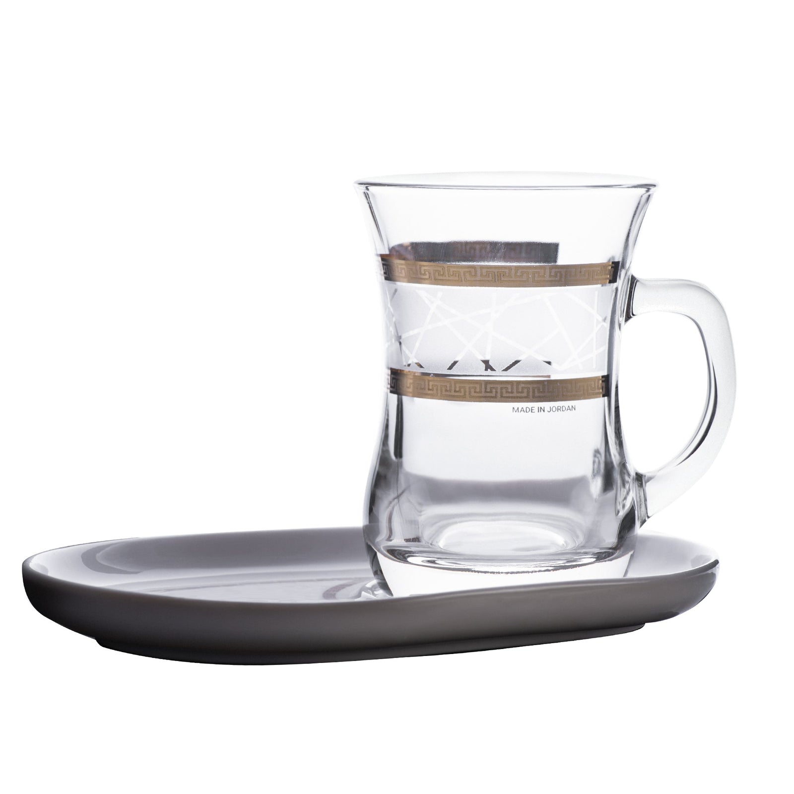 Dimlaj Touch Elena Set of 2 Pcs Mugs and Saucers (Gold) - Premium Mugs from Elena By Dimlaj - Just $99.99! 