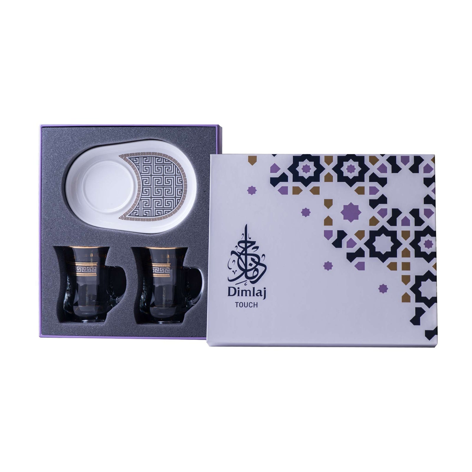 Dimlaj Touch Minerva Set of 4 Pcs Mugs and Saucers (Gold) - Premium Mugs from Minerva By Dimlaj - Just $99.99! 