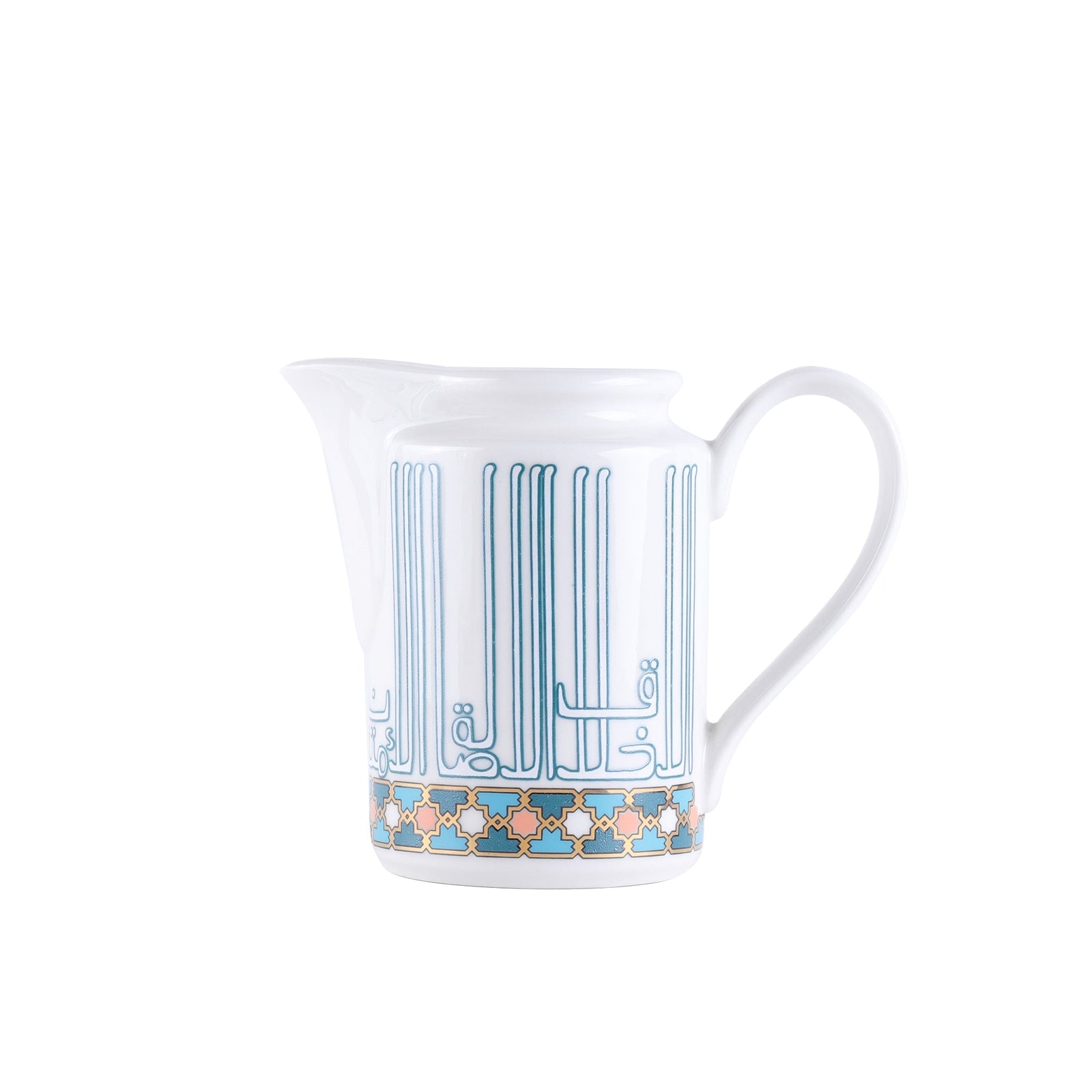 Dimlaj Asala Set of 2 Pcs Porcelain Creamer (Gold & Green) - Premium Creamer from Asala By Dimlaj - Just $155! 