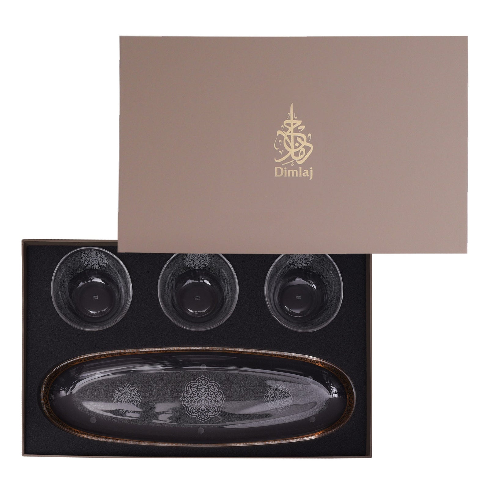 Dimlaj Massar Set of 4 Pcs Papaya Bowls (Gold) - Premium Serving Bowls from Massar By Dimlaj - Just $315! 