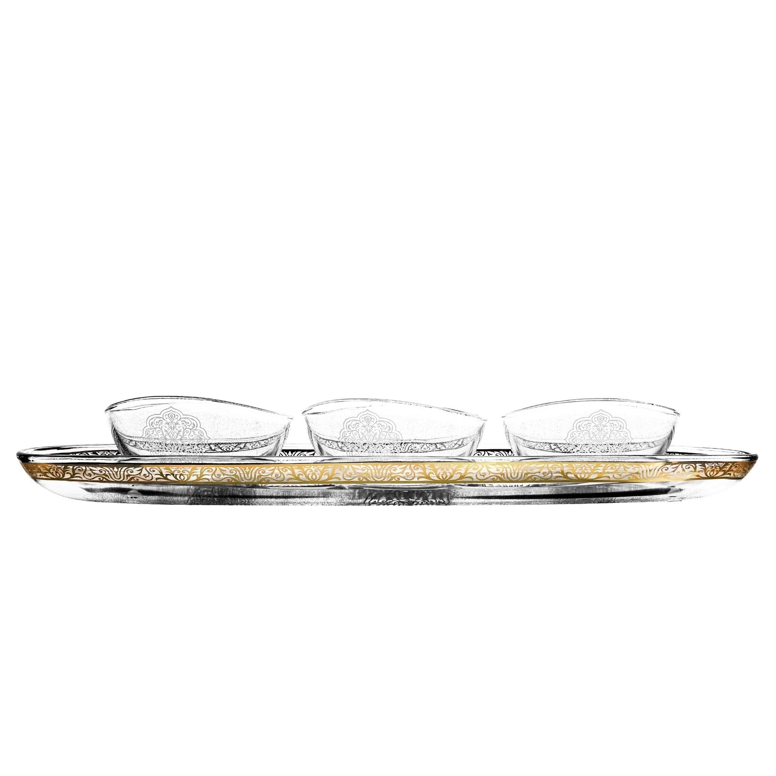 Dimlaj Massar Set of 4 Pcs Papaya Bowls (Gold) - Premium Serving Bowls from Massar By Dimlaj - Just $315! 