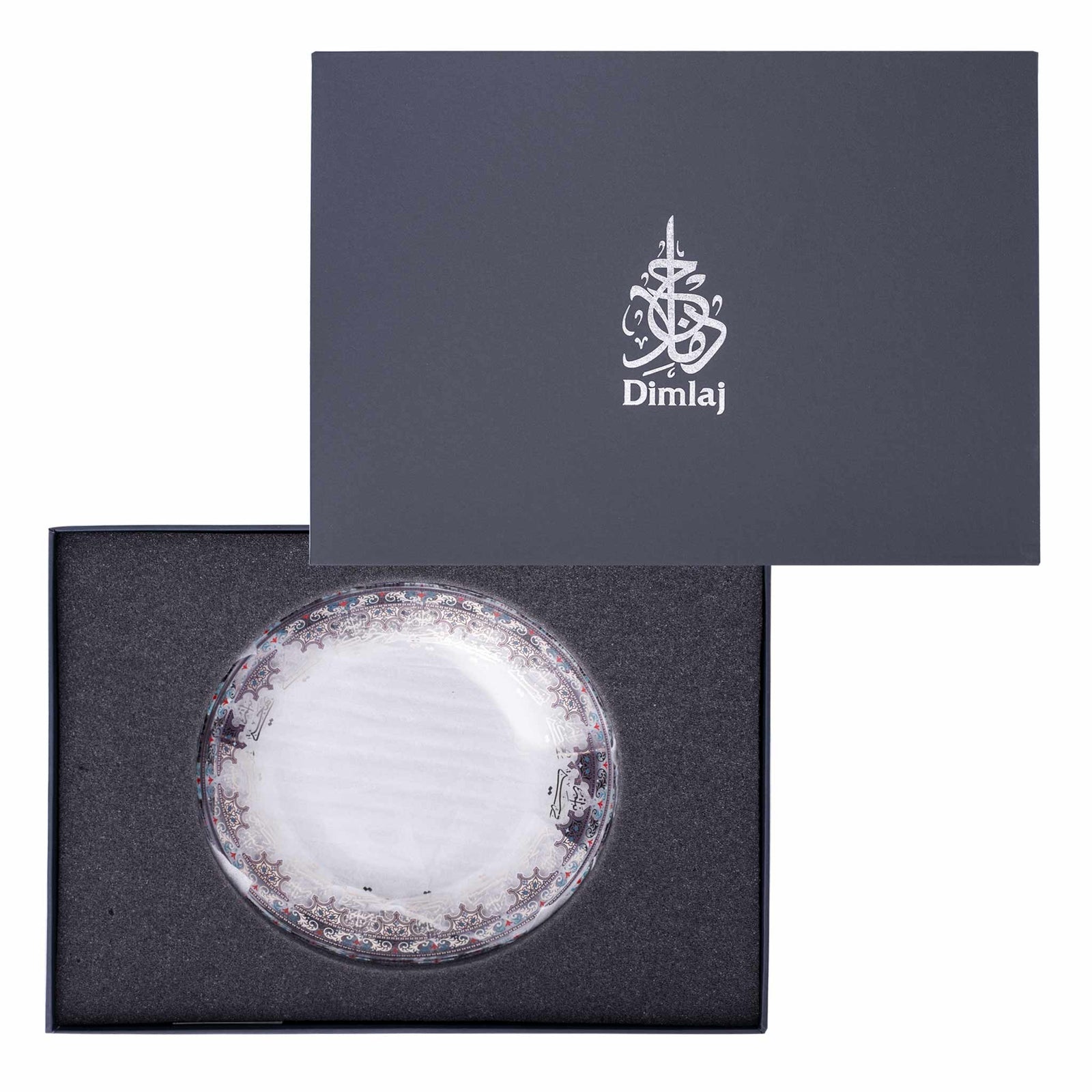 Dimlaj Suroor Set of 6 Pcs Plates (Platinum) - Premium Glass Plates from Suroor By Dimlaj - Just $370! 