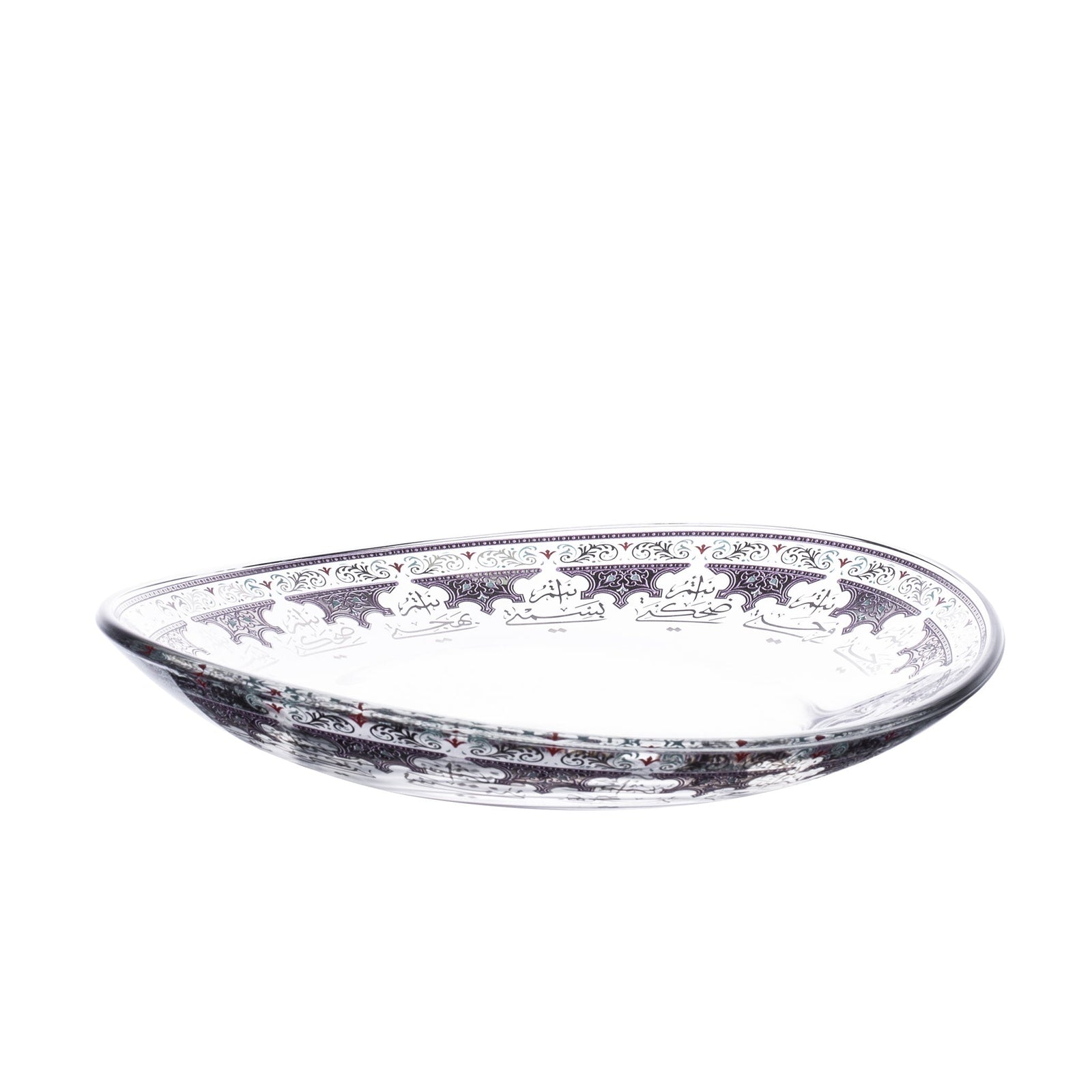 Dimlaj Suroor Set of 6 Pcs Plates (Platinum) - Premium Glass Plates from Suroor By Dimlaj - Just $370! 