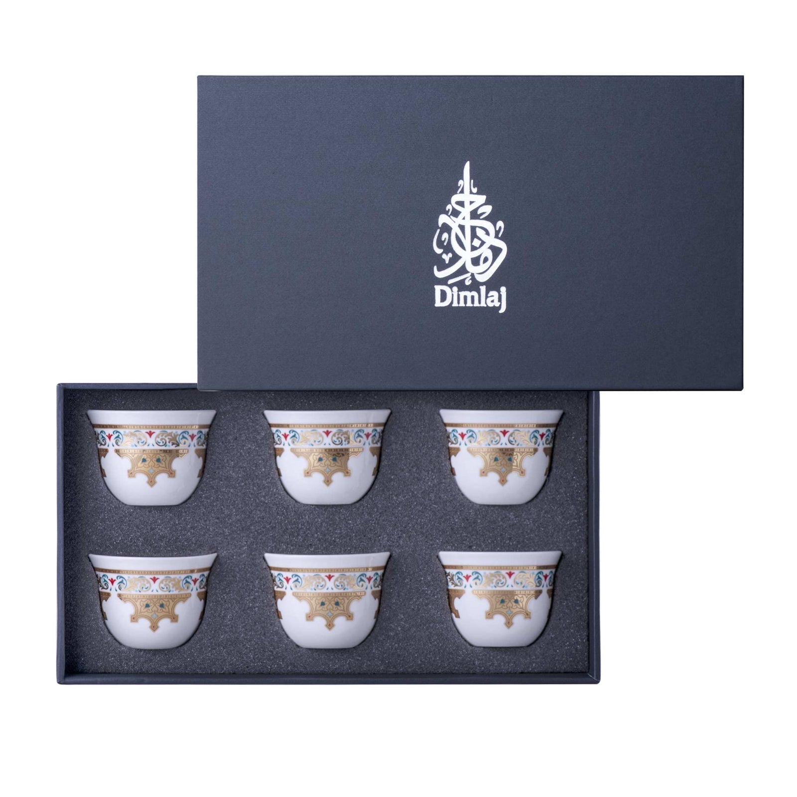 Dimlaj Suroor Set of 6 Pcs Cawa Cups (Gold) - Premium Cawa Cups from Suroor By Dimlaj - Just $160! 