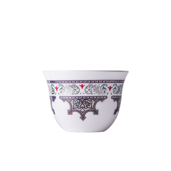 Dimlaj Suroor Set of 6 Pcs Cawa Cups (Platinum) - Premium Cawa Cups from Suroor By Dimlaj - Just $128! 