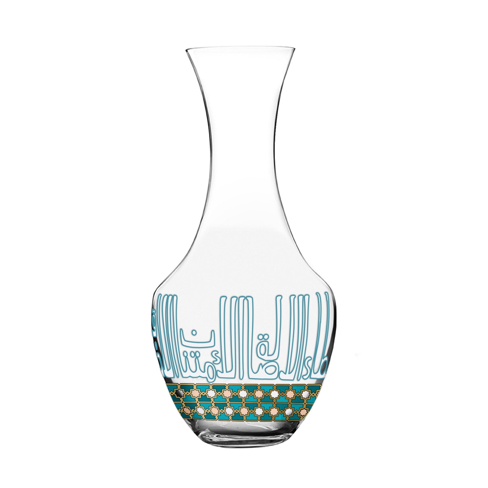 Dimlaj Asala Crystal Decanter (Gold & Green) - Premium Jugs from Asala By Dimlaj - Just $185! 