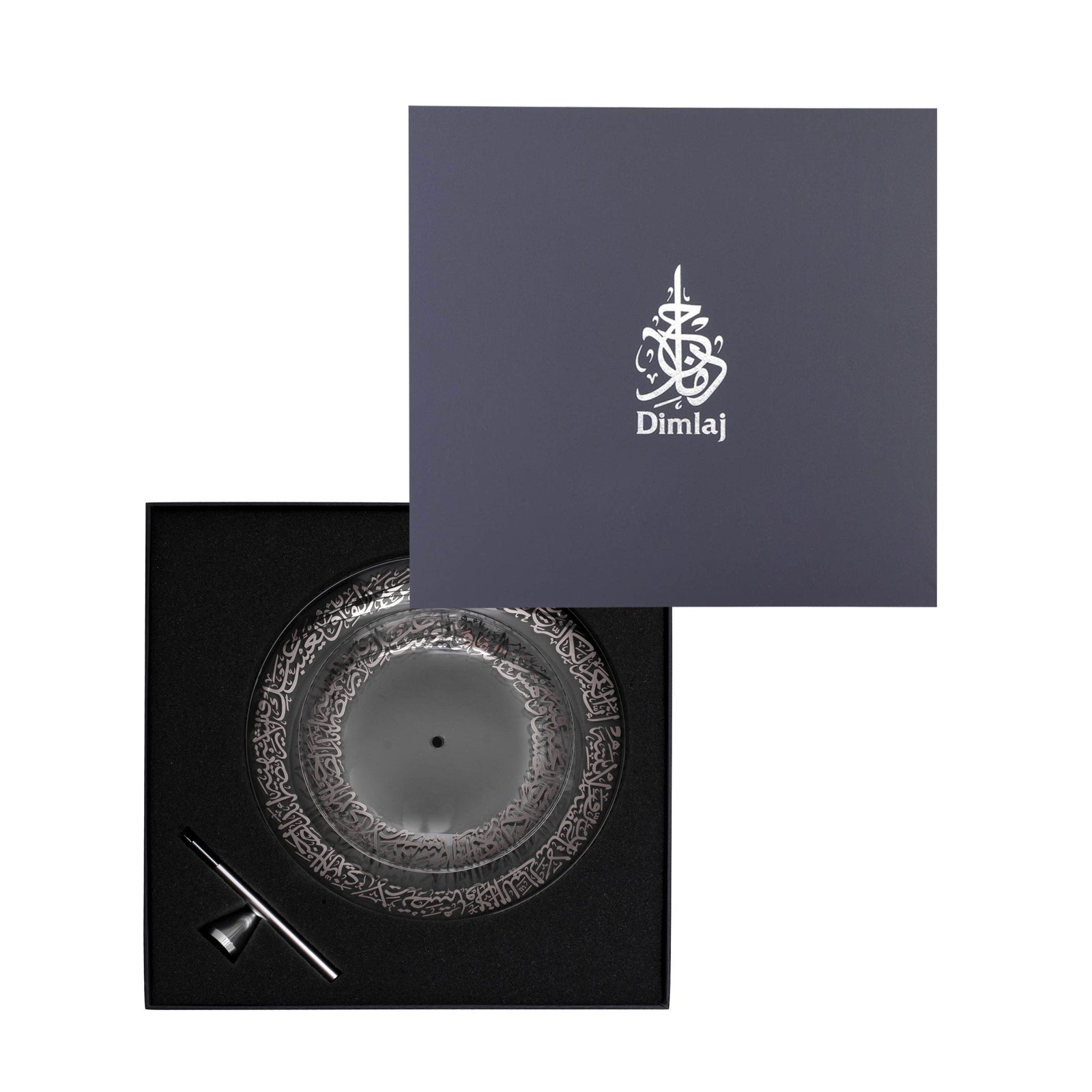 Dimlaj Kareem 2 Tiered Tray (Platinum) - Premium Stands from Kareem By Dimlaj - Just $210! 