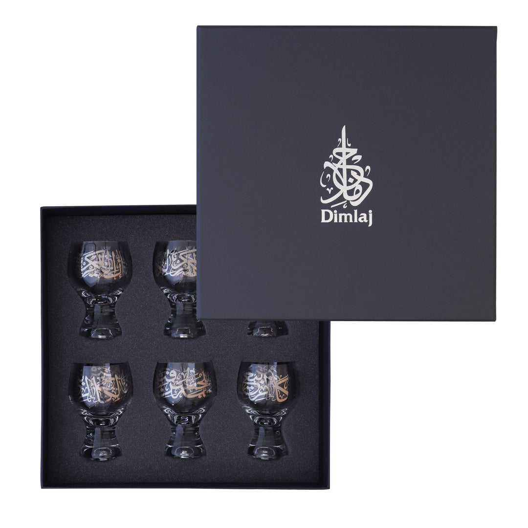 Dimlaj Kareem Set of 6 Pcs Goblet Stems (Platinum) - Premium Goblet Stemware from Kareem By Dimlaj - Just $315! 