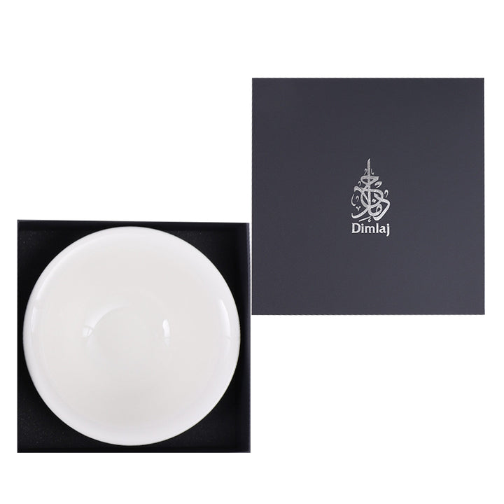 Dimlaj Kareem Large Serving Porcelain Bowl (Platinum) - Premium Serving Bowls from Kareem By Dimlaj - Just $240! 