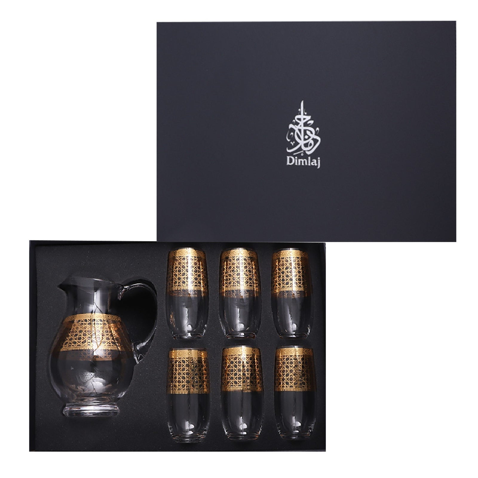 Dimlaj Cordoba Drink Set of 7 Pcs (Gold) - Premium Drinkset from Cordoba By Dimlaj - Just $650! 