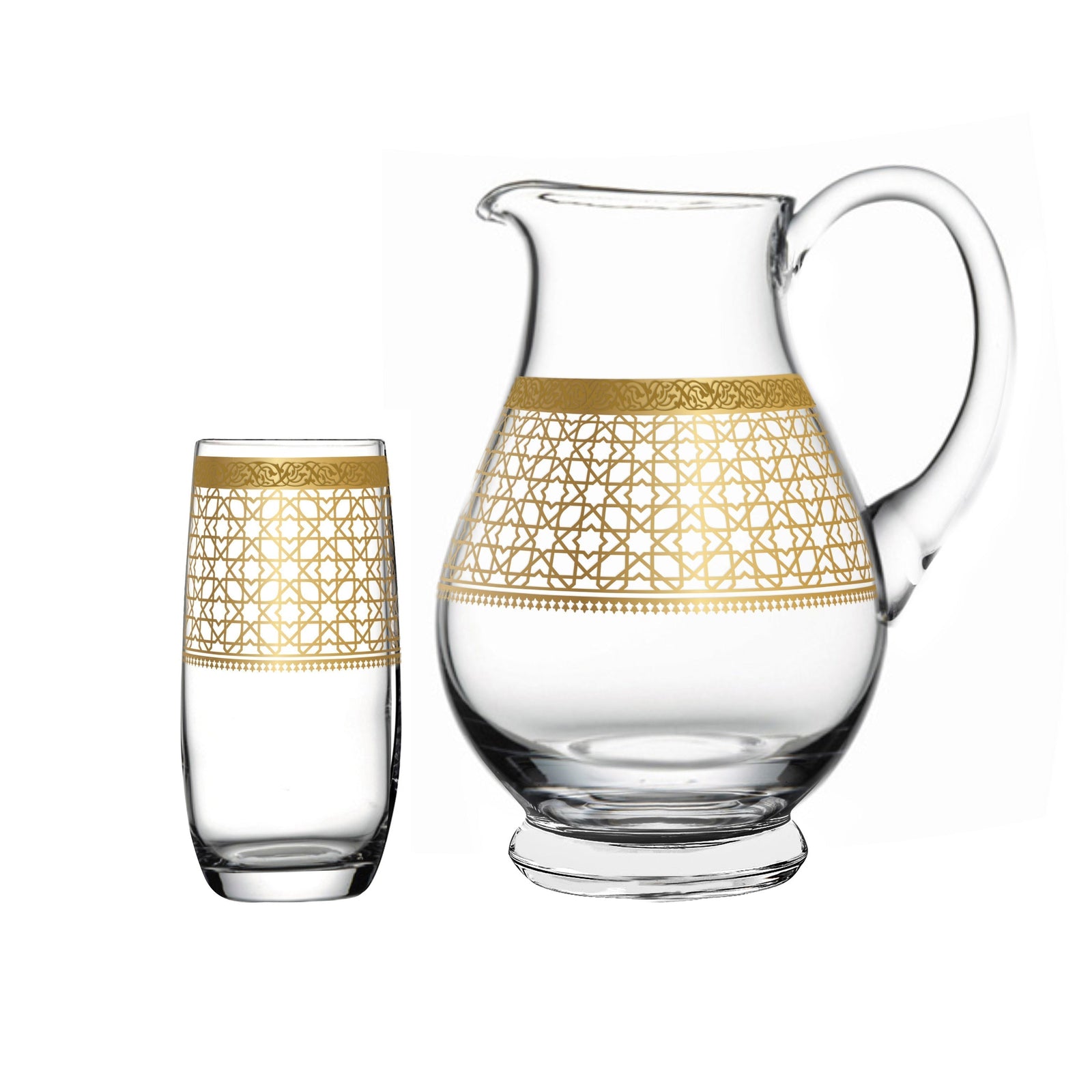 Dimlaj Cordoba Drink Set of 7 Pcs (Gold) - Premium Drinkset from Cordoba By Dimlaj - Just $650! 