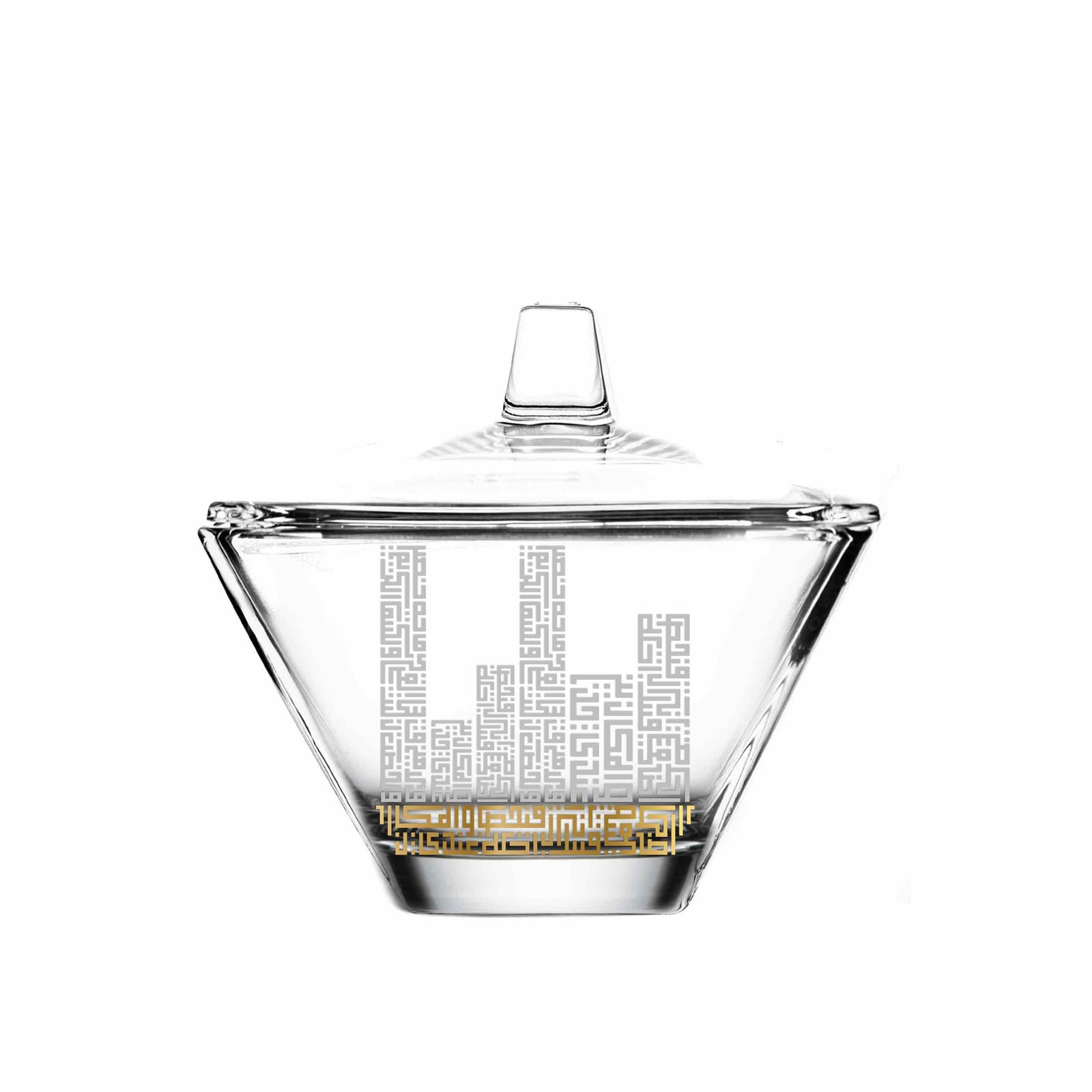 Dimlaj Abraj Serving Bowl with Lid (Gold) - Premium Sugar Bowls from Abraj By Dimlaj - Just $160! 