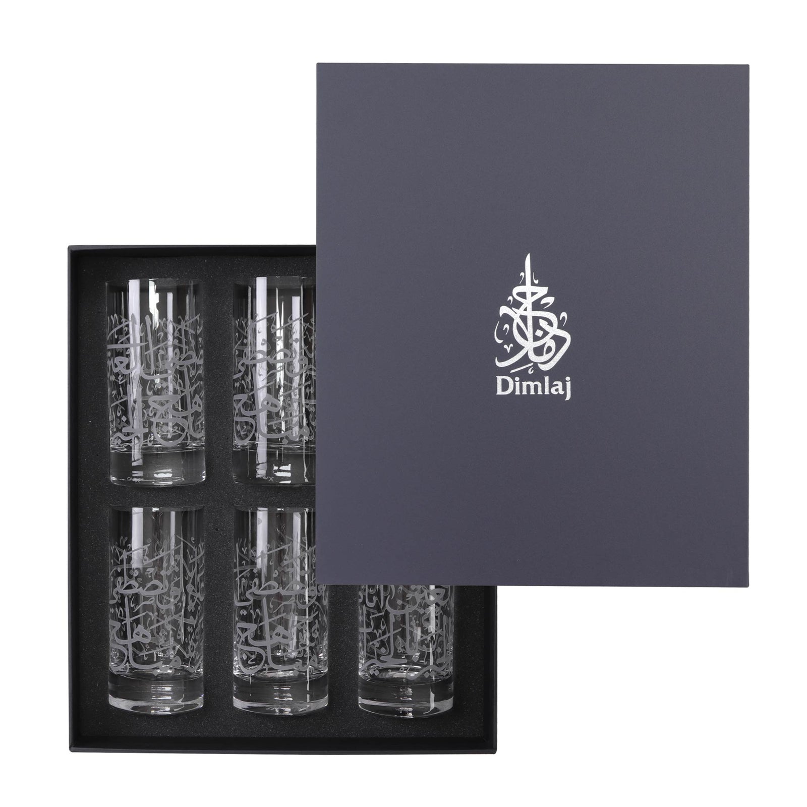 Dimlaj Thuluth Set of 6 Pcs Highball Tumblers (Engraved) - Premium Tumblers from Thuluth By Dimlaj - Just $790! 