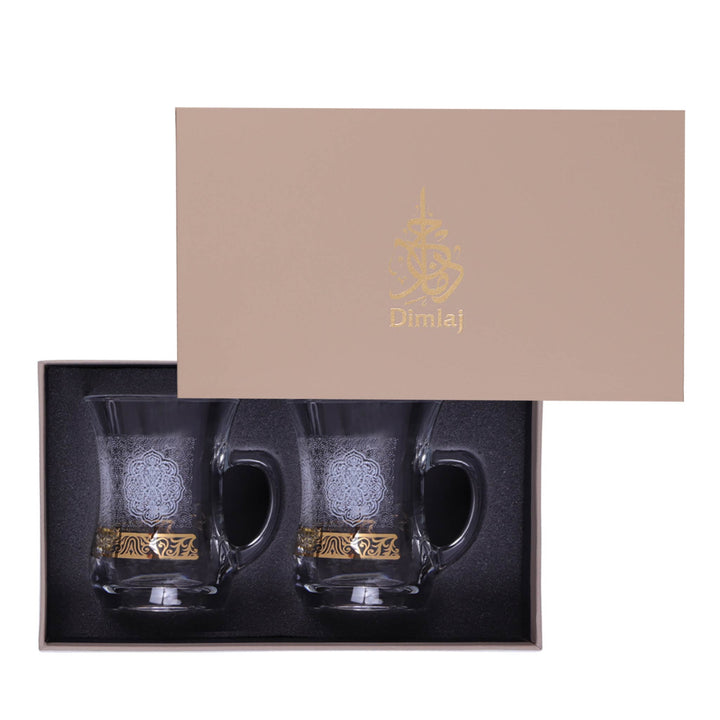 Dimlaj Massar Set of 2 Pcs Mugs (Gold) - Premium Mugs from Massar By Dimlaj - Just $85! 