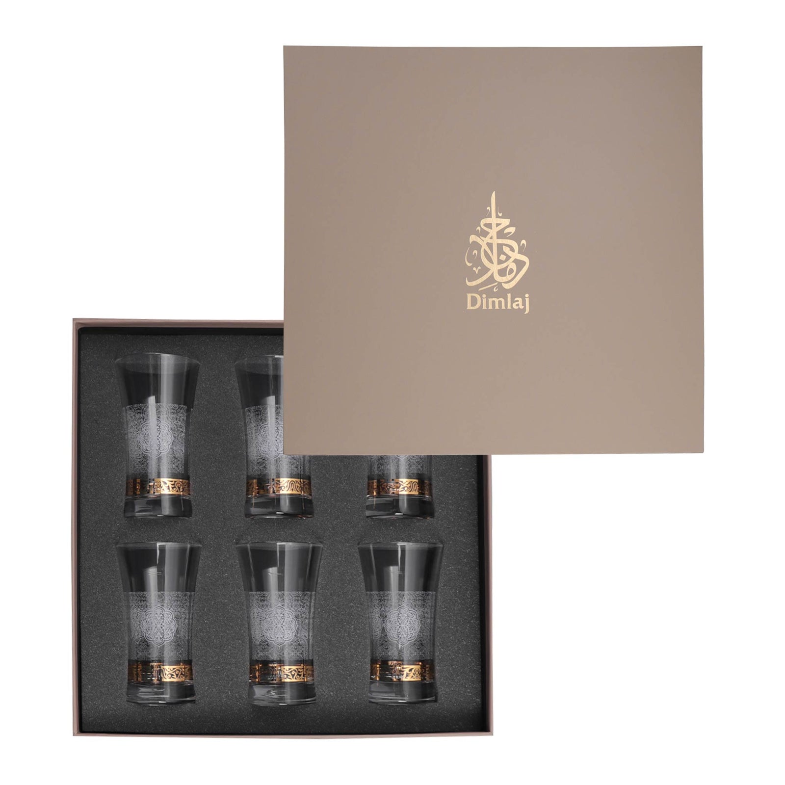 Dimlaj Massar Set of 6pcs Tumblers (Gold) - Premium Tumblers from Massar By Dimlaj - Just $160! 