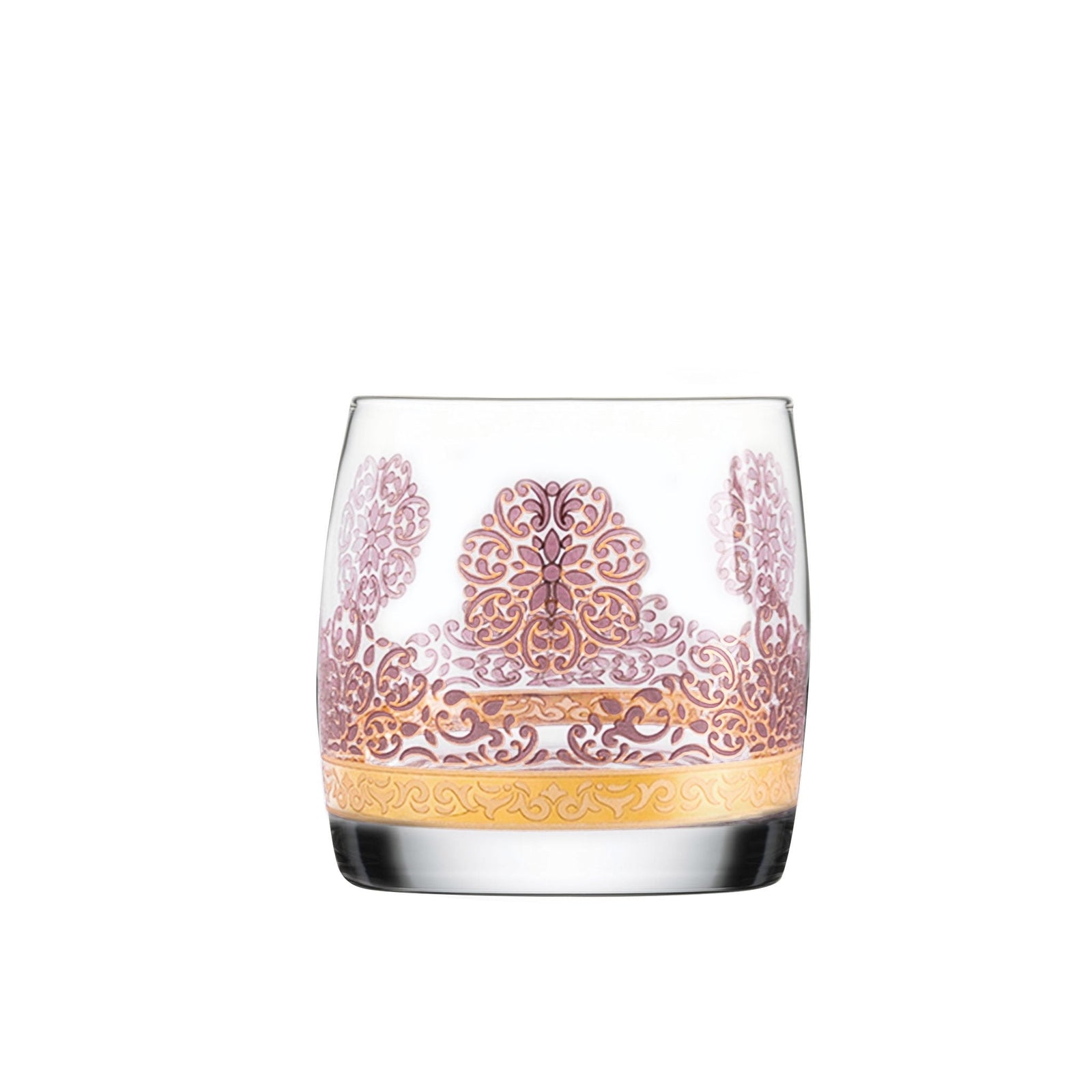Dimlaj Selena Set of 6 Pcs Short Tumblers (Gold & Pink) - Premium Short Tumblers from Selena By Dimlaj - Just $212! 