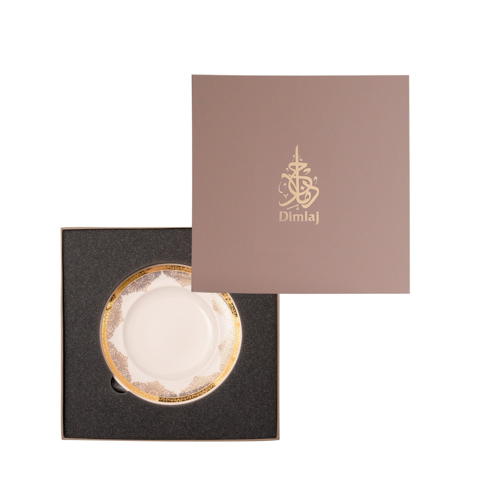 Dimlaj Selena Set of 6 Pcs Dessert Plates (Gold & Pink) - Premium Porcelain Plates from Selena By Dimlaj - Just $252! 