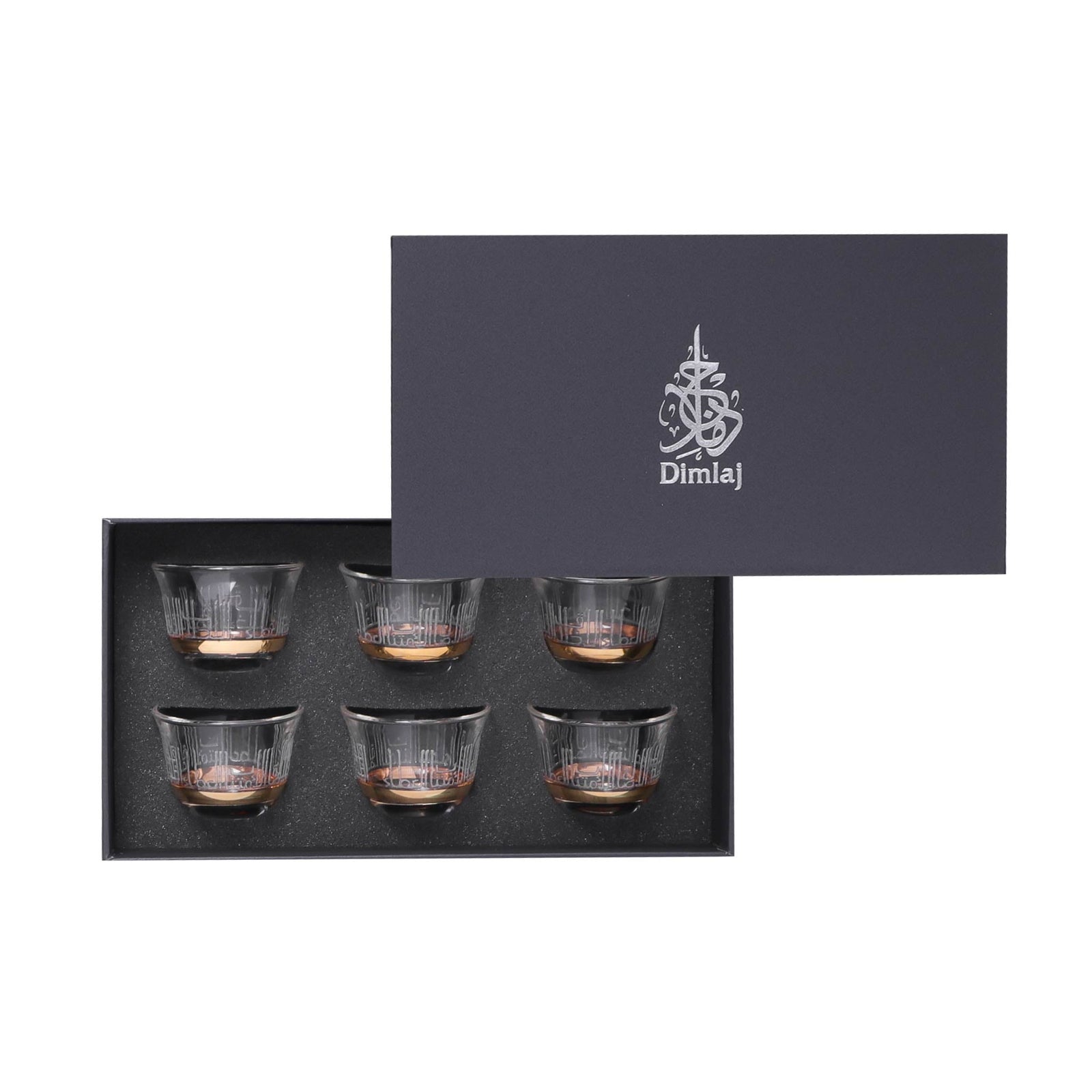 Dimlaj Asala Set of 6 Pcs Cawa Cups (Gold) - Premium Cawa Cups from Asala By Dimlaj - Just $210! 
