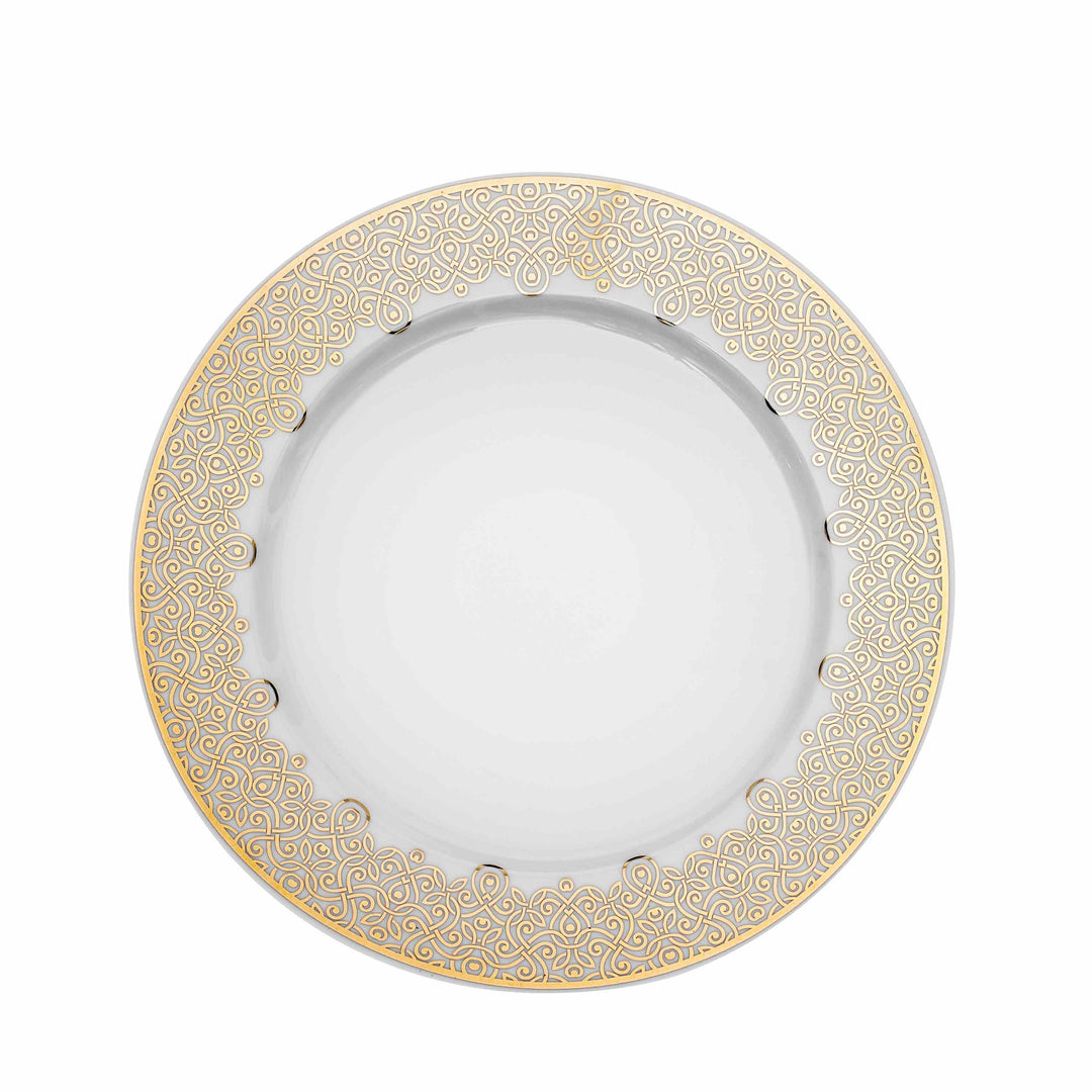 Dimlaj Shafa Porcelain Plate (Gold) - Premium Plate from Shafa By Dimlaj - Just $210! 