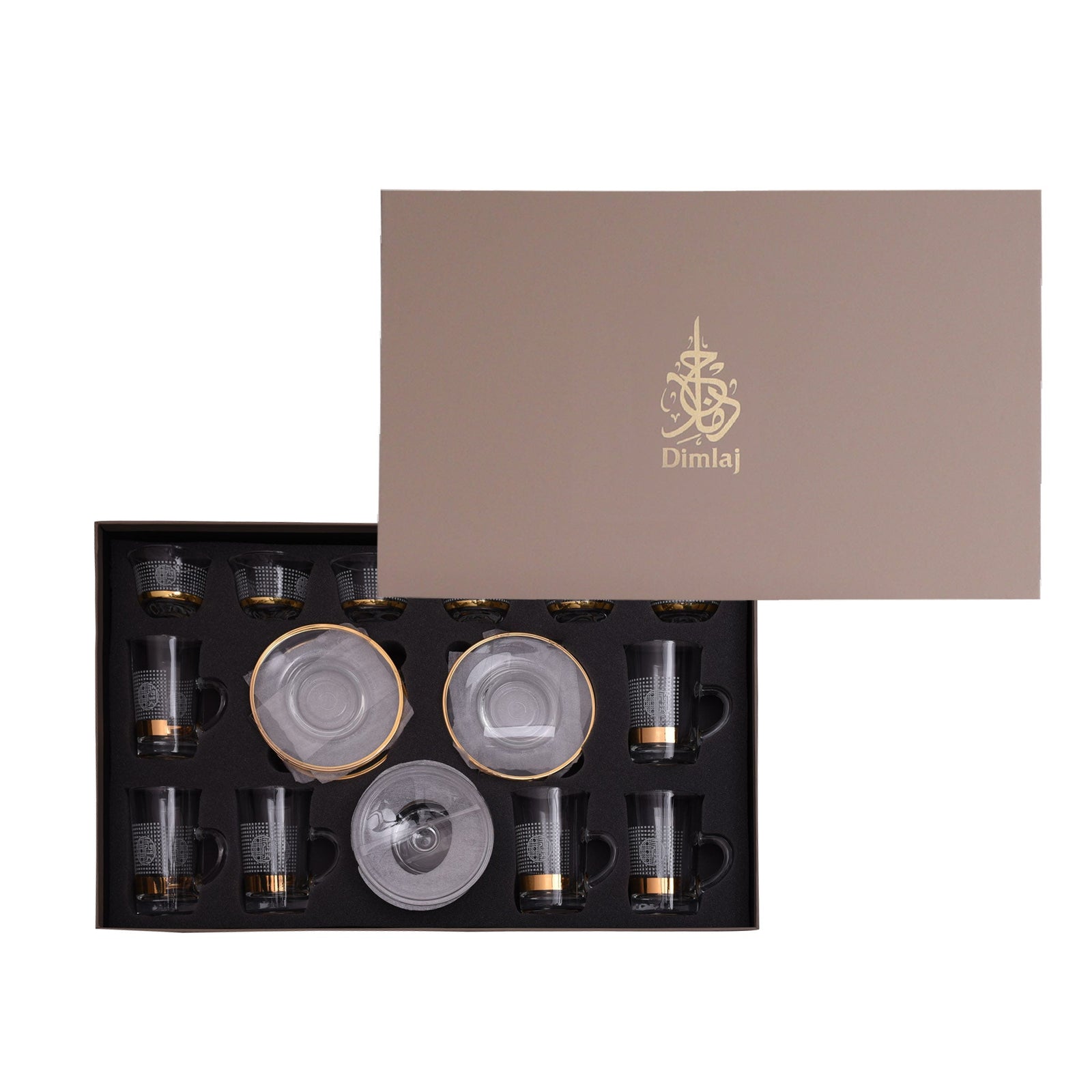 Dimlaj Havana Set of 20 Pcs Assorted Drinkware (Gold) - Premium Gift Sets from Havana By Dimlaj - Just $315! 