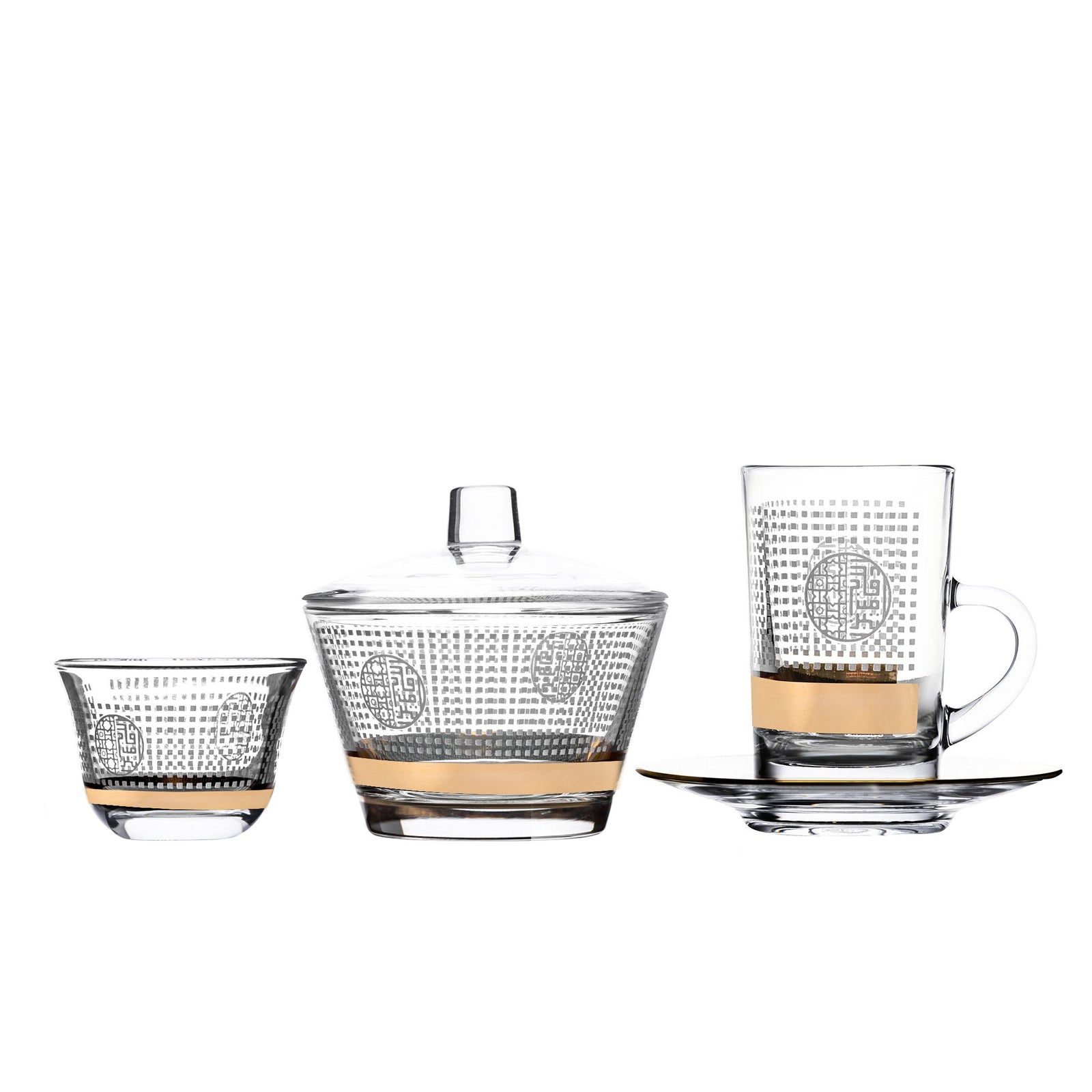 Dimlaj Havana Set of 20 Pcs Assorted Drinkware (Gold) - Premium Gift Sets from Havana By Dimlaj - Just $315! 