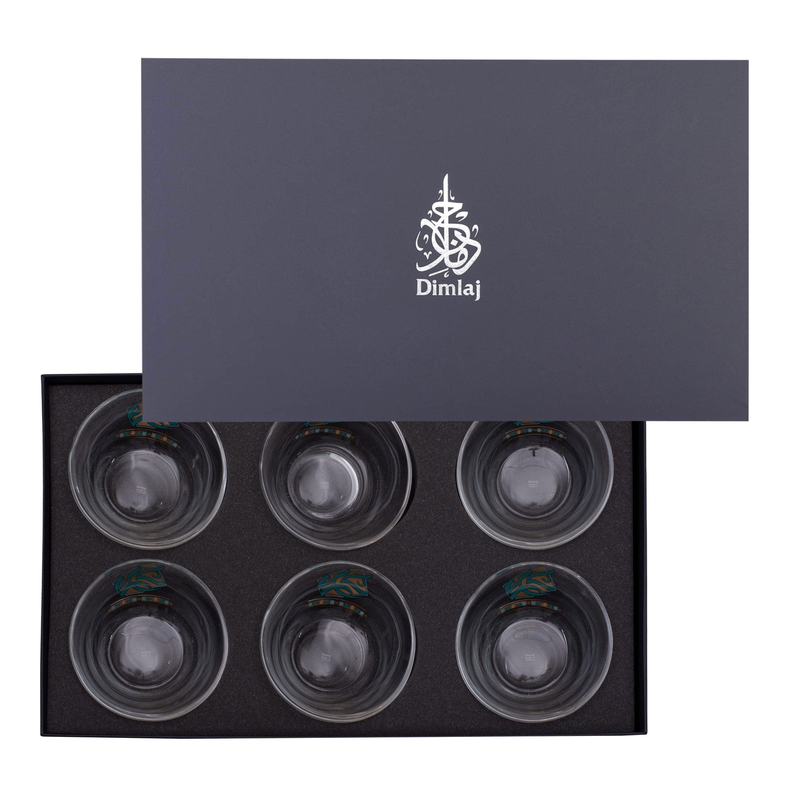 Dimlaj Wurood Set of 6 Pcs Serving Bowls (Gold & Green) - Premium Serving Bowls from Wurood By Dimlaj - Just $255! 