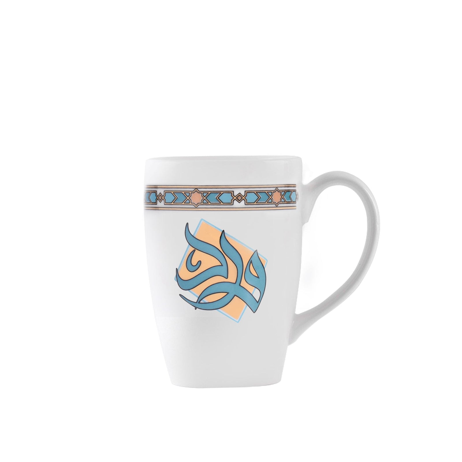 Dimlaj Wurood Set of 2 Pcs Porcelain Mugs (Gold & Green) - Premium Mugs from Wurood By Dimlaj - Just $160! 