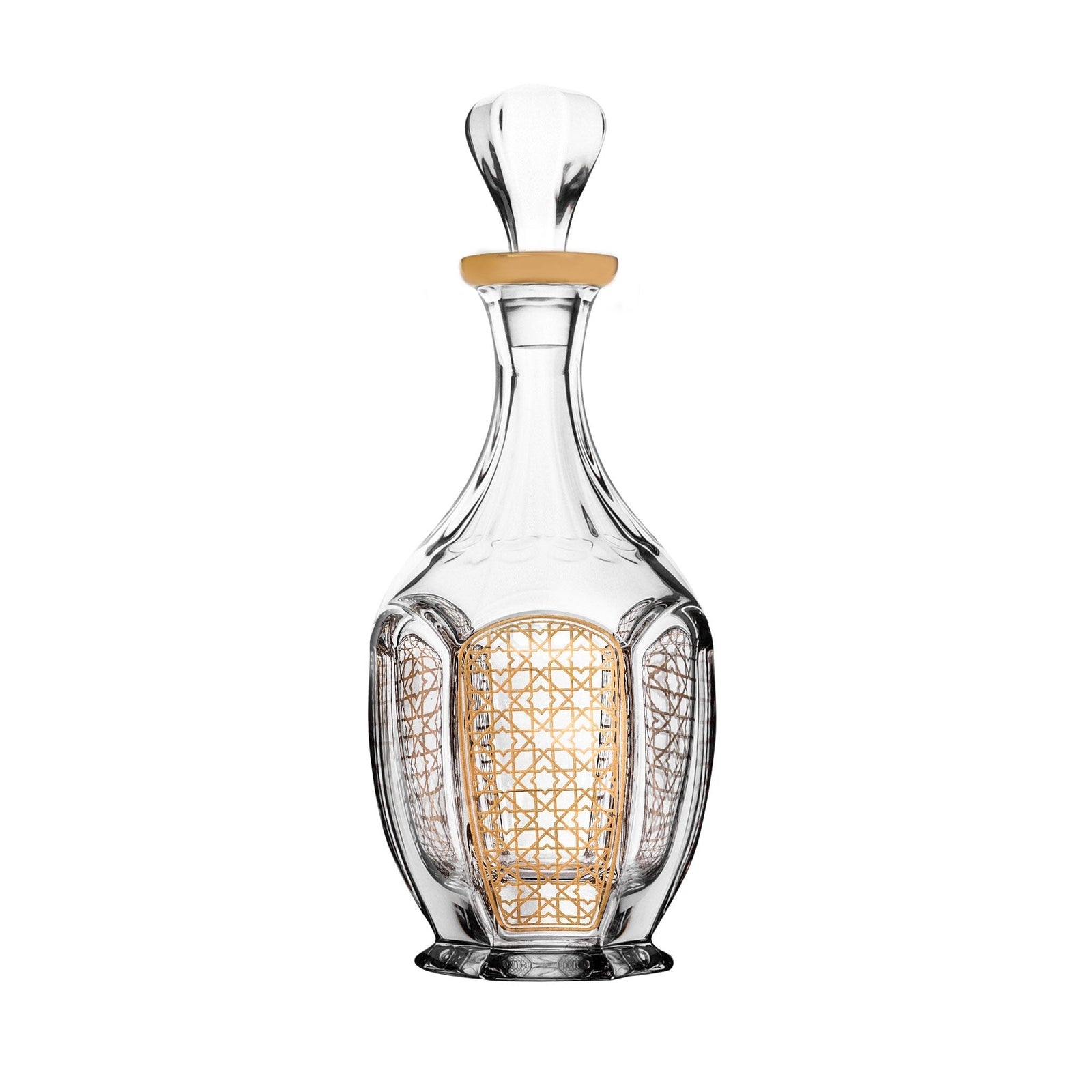 Dimlaj Cordoba Crystal Decanter (Gold) - Premium Jugs from Cordoba By Dimlaj - Just $370! 