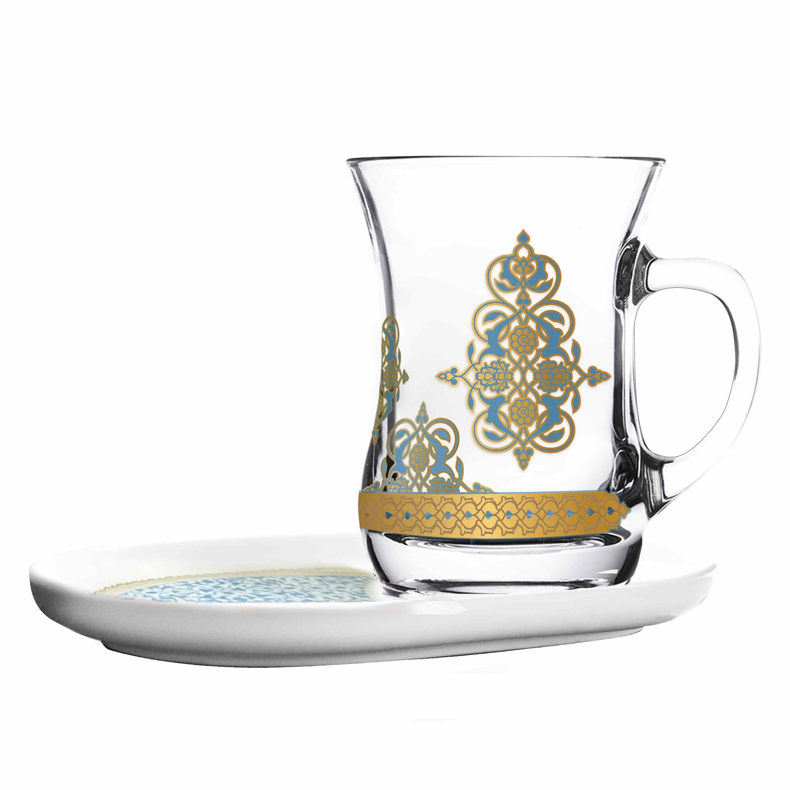 Dimlaj Rayhan Set of 2 Pcs Mugs and Saucers (Gold) - Premium Mugs from Rayhan By Dimlaj - Just $160! 