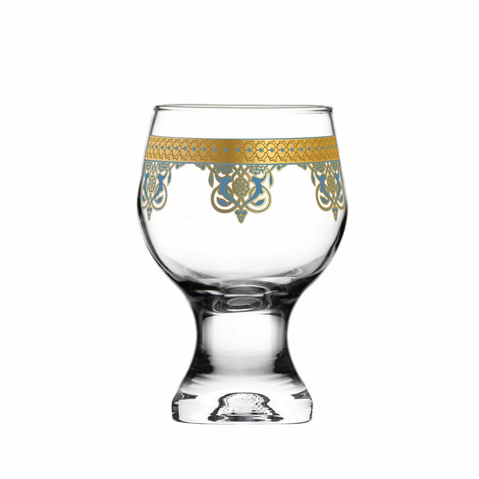 Dimlaj Rayhan Set of 6 Pcs Goblet Stems (Gold) - Premium Goblet Stemware from Rayhan By Dimlaj - Just $265! 