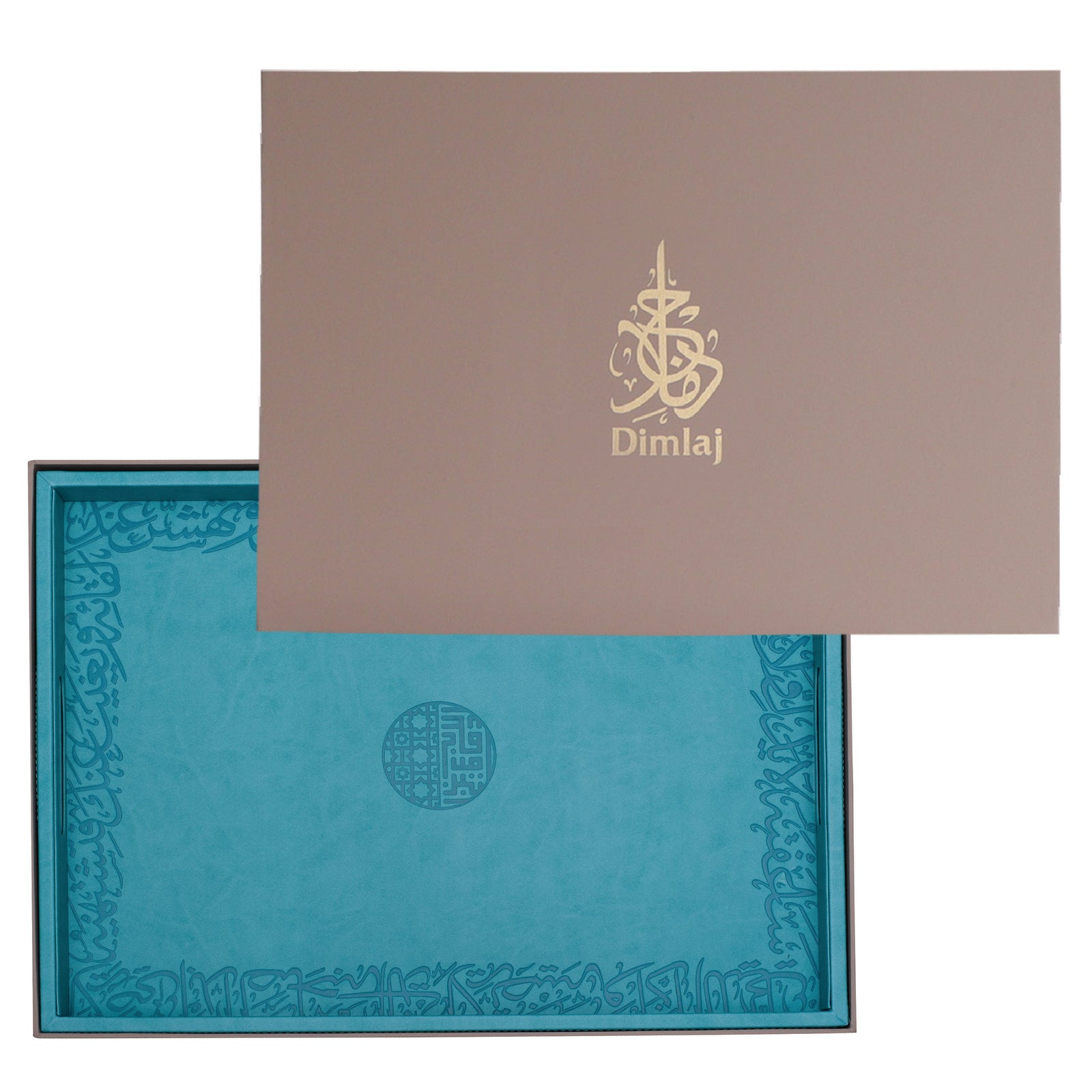 Dimlaj Kareem Large Serving Tray (Turquoise) - Premium Table Accessories from Kareem By Dimlaj - Just $370! 