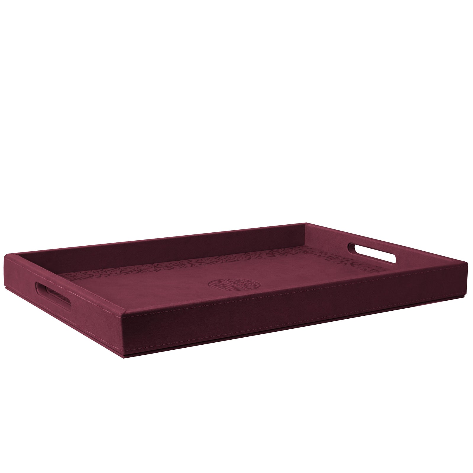 Dimlaj Kareem Large Serving Tray (Burgundy) - Premium Table Accessories from Kareem By Dimlaj - Just $370! 