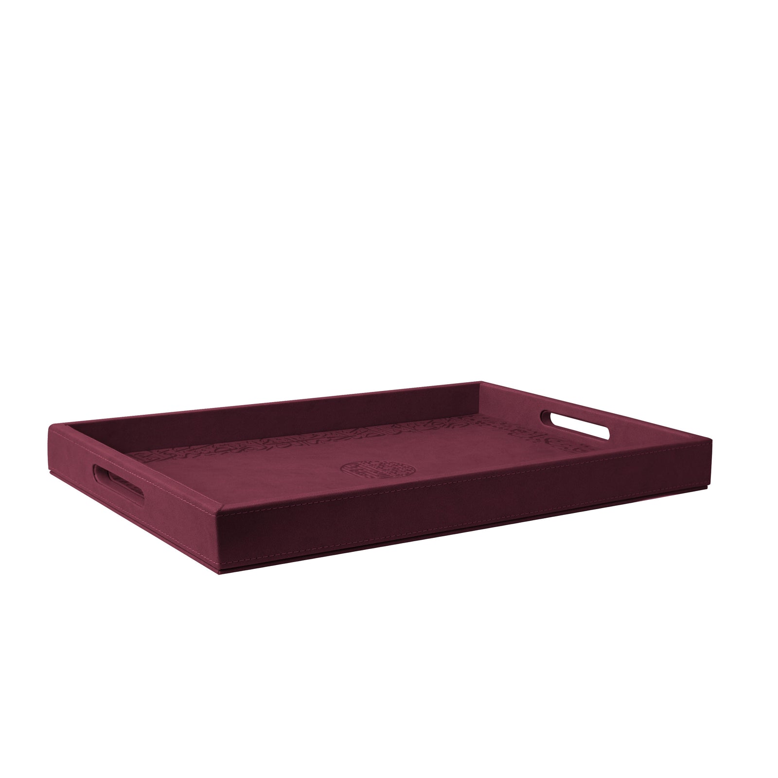 Dimlaj Kareem Small Serving Tray (Burgundy) - Premium Table Accessories from Kareem By Dimlaj - Just $315! 