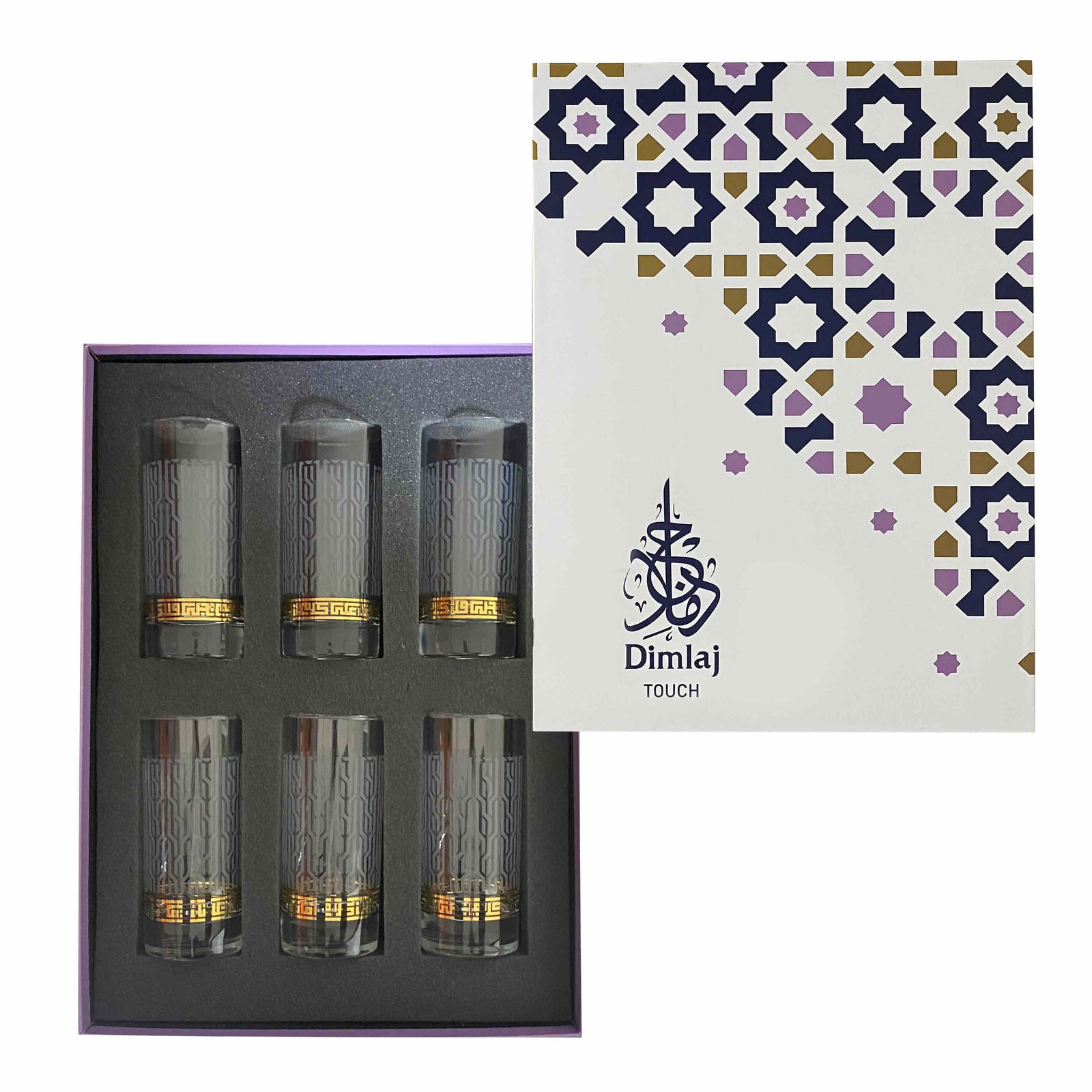 Dimlaj Touch Alexander Set of 6 Pcs Long Tumblers (Gold) - Premium Tumblers from Alexander By Dimlaj - Just $135! 