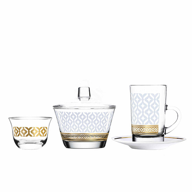 Dimlaj Touch Ansam Set of 20 Pcs Assorted Drinkware (Gold) - Premium Gift Sets from Ansam By Dimlaj - Just $175! 