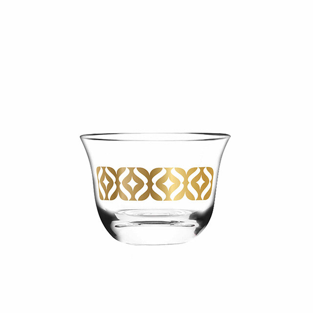 Dimlaj Touch Ansam Set of 12 Pcs Cawa Cups Gold - Premium Cawa Cups from Dimlaj Touch - Just $135! 