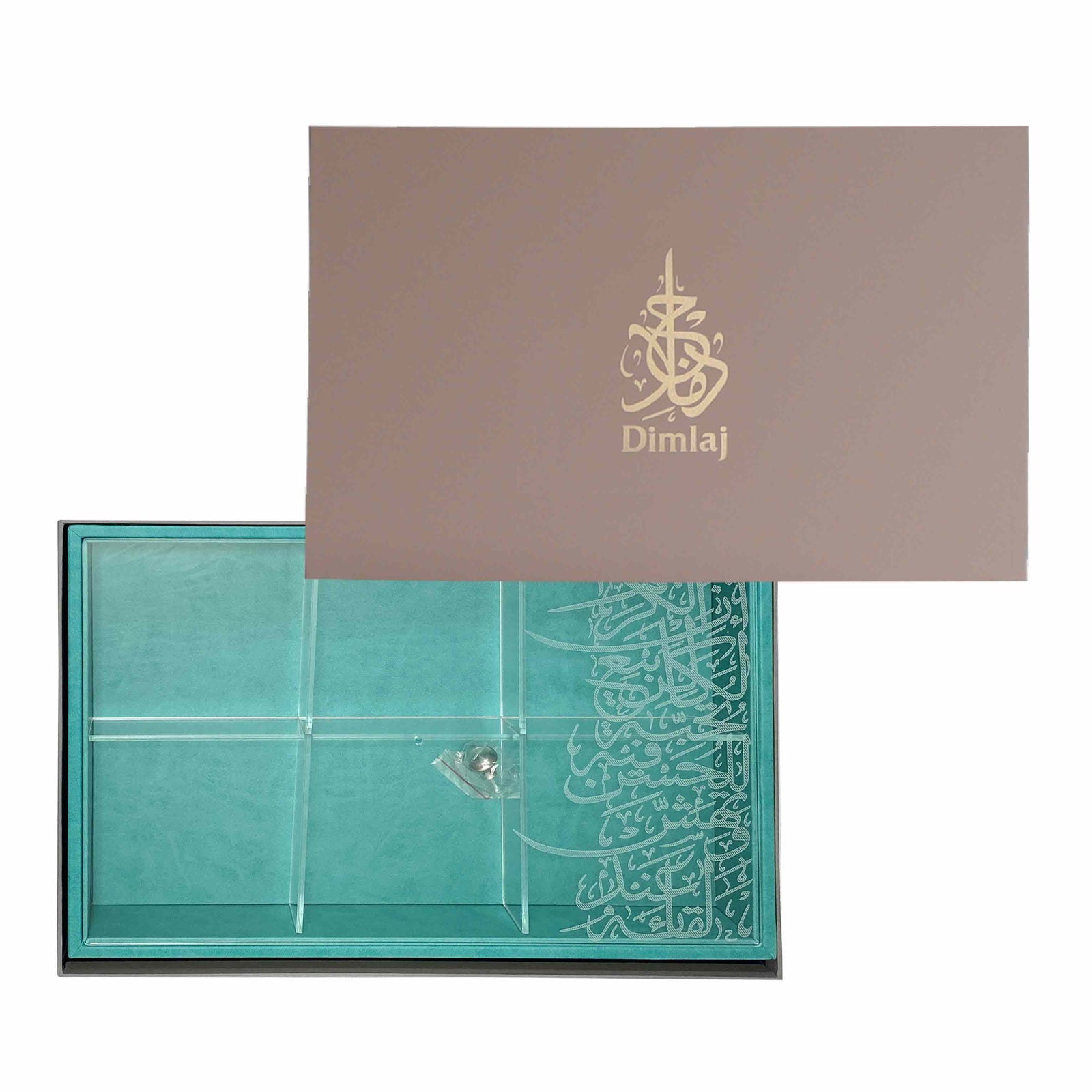 Dimlaj Kareem Large Dessert Box (Turquoise) - Premium Table Accessories from Kareem By Dimlaj - Just $395! 