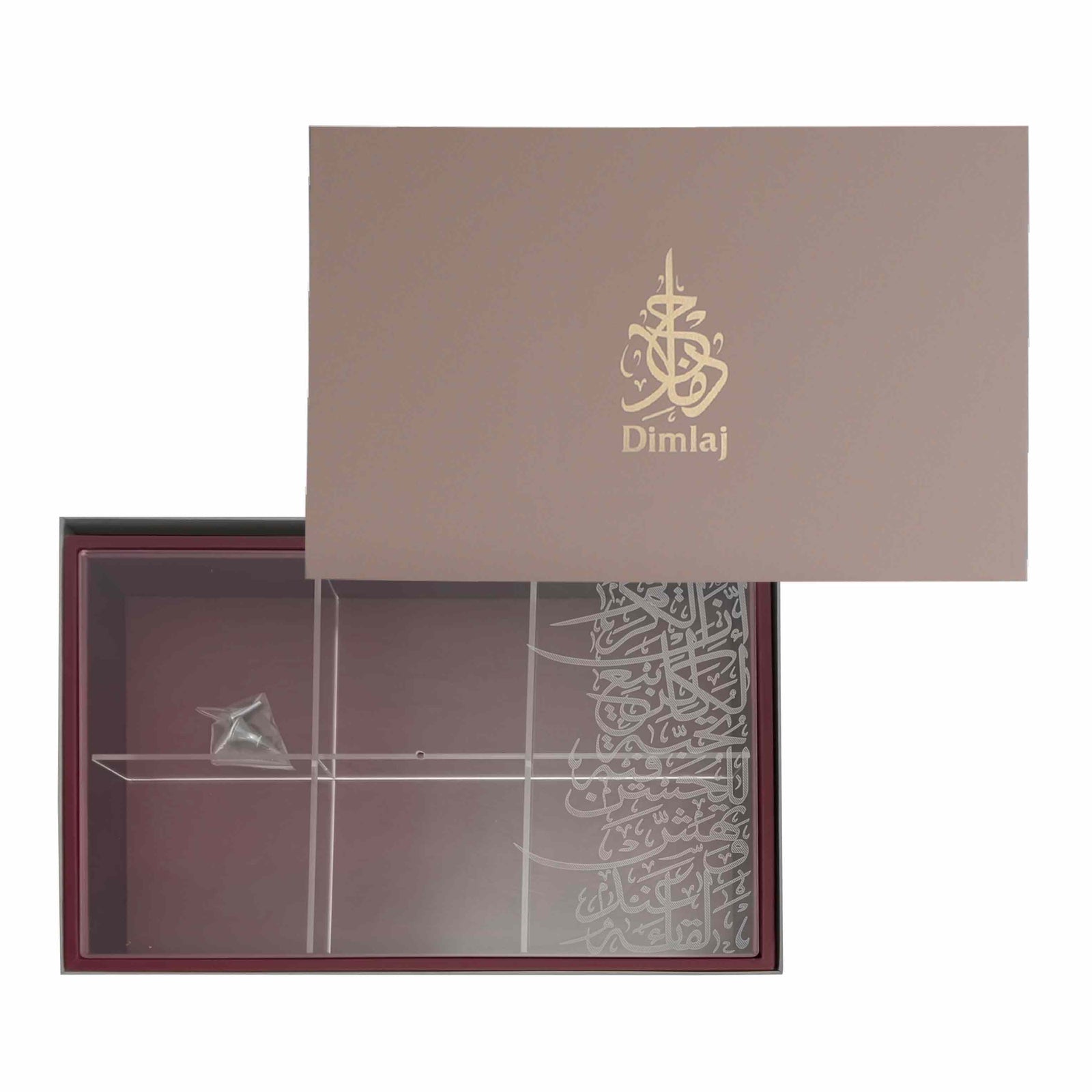 Dimlaj Kareem Large Dessert box (Brick Color) - Premium Table Accessories from Kareem By Dimlaj - Just $395! 