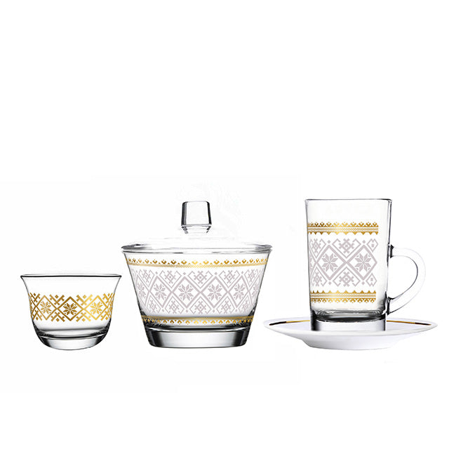 Dimlaj Touch Heritage Set of 20 Pcs Assorted Drinkware (Gold) - Premium Gift Sets from Heritage By Dimlaj - Just $175! 