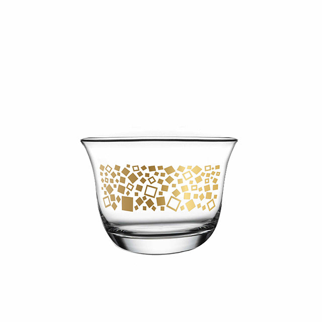 Dimlaj Touch Dunes Set of 12 Pcs Cawa Cups Gold - Premium Cawa Cups from Dimlaj Touch - Just $160! 