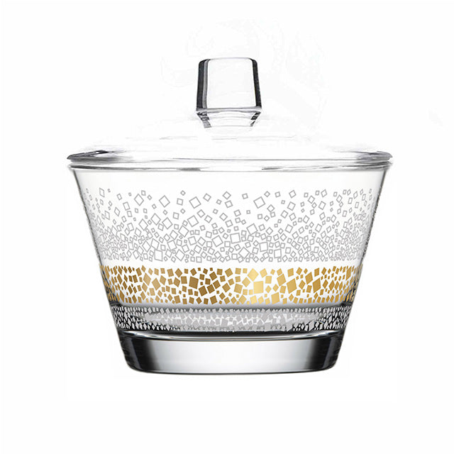 Dimlaj Touch Dunes Set of 2 Pcs Sugar Bowls Gold - Premium Sugar Bowl from Dimlaj Touch - Just $175! 