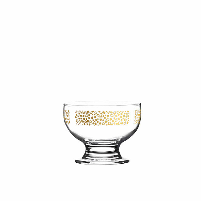 Dimlaj Touch Dunes Set of 4 Pcs Ice Cream Cups Gold - Premium Ice Cream Cups from Dimlaj Touch - Just $79.99! 