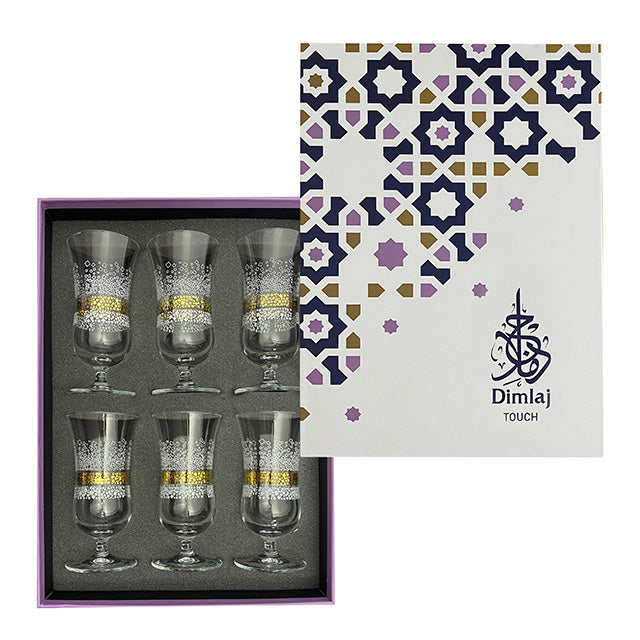 Dimlaj Touch Dunes Set of 6 Pcs Tumblers Gold - Premium Tumblers from Dimlaj Touch - Just $135! 