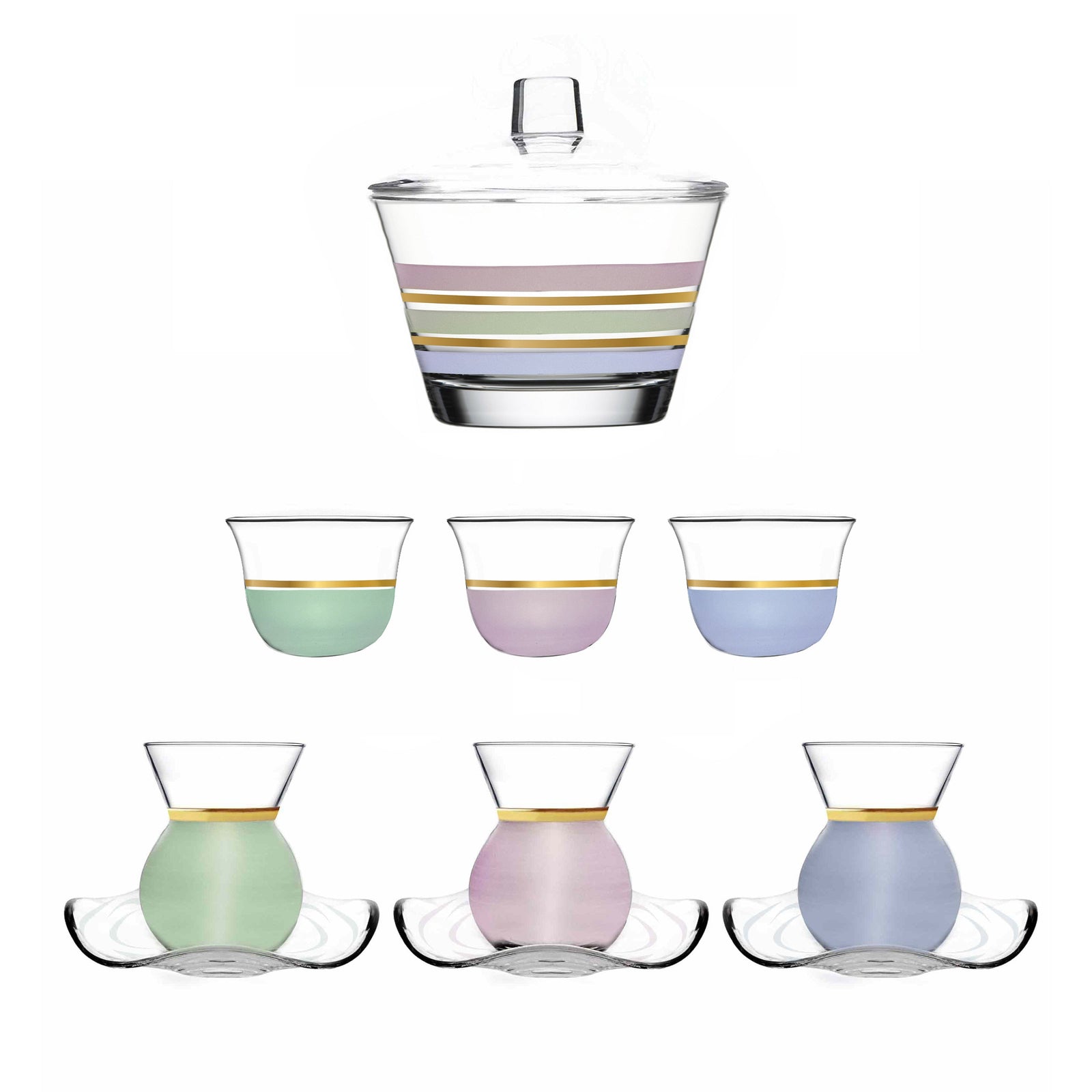 Dimlaj Touch Luminous Set of 20 Pcs Assorted Drinkware - Premium Gift Set from Dimlaj - Just $175! 