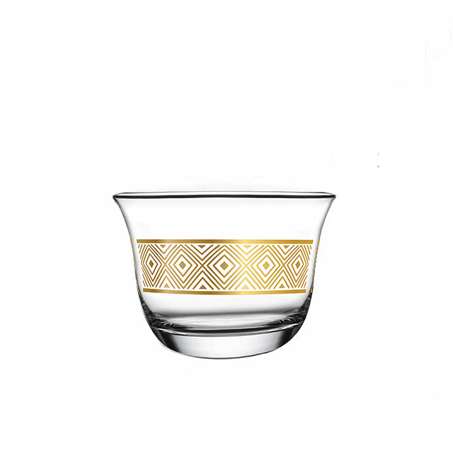 Dimlaj Touch Le Voile Set of 12 Pcs Cawa Cups Gold - Premium Cawa Cups from Dimlaj Touch - Just $135! 