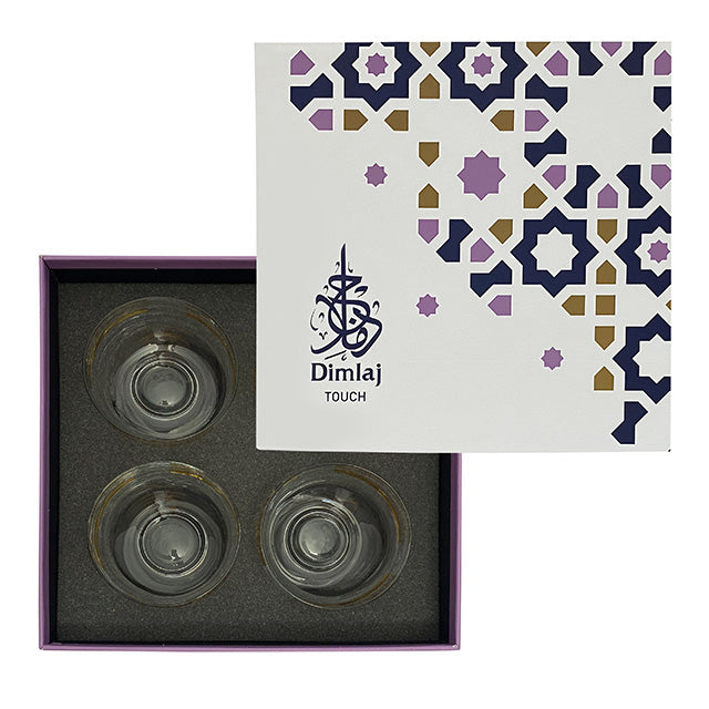 Dimlaj Touch Ivy Set of 4 Pcs Ice Cream Cups Gold - Premium Ice Cream Cups from Dimlaj Touch - Just $79.99! 