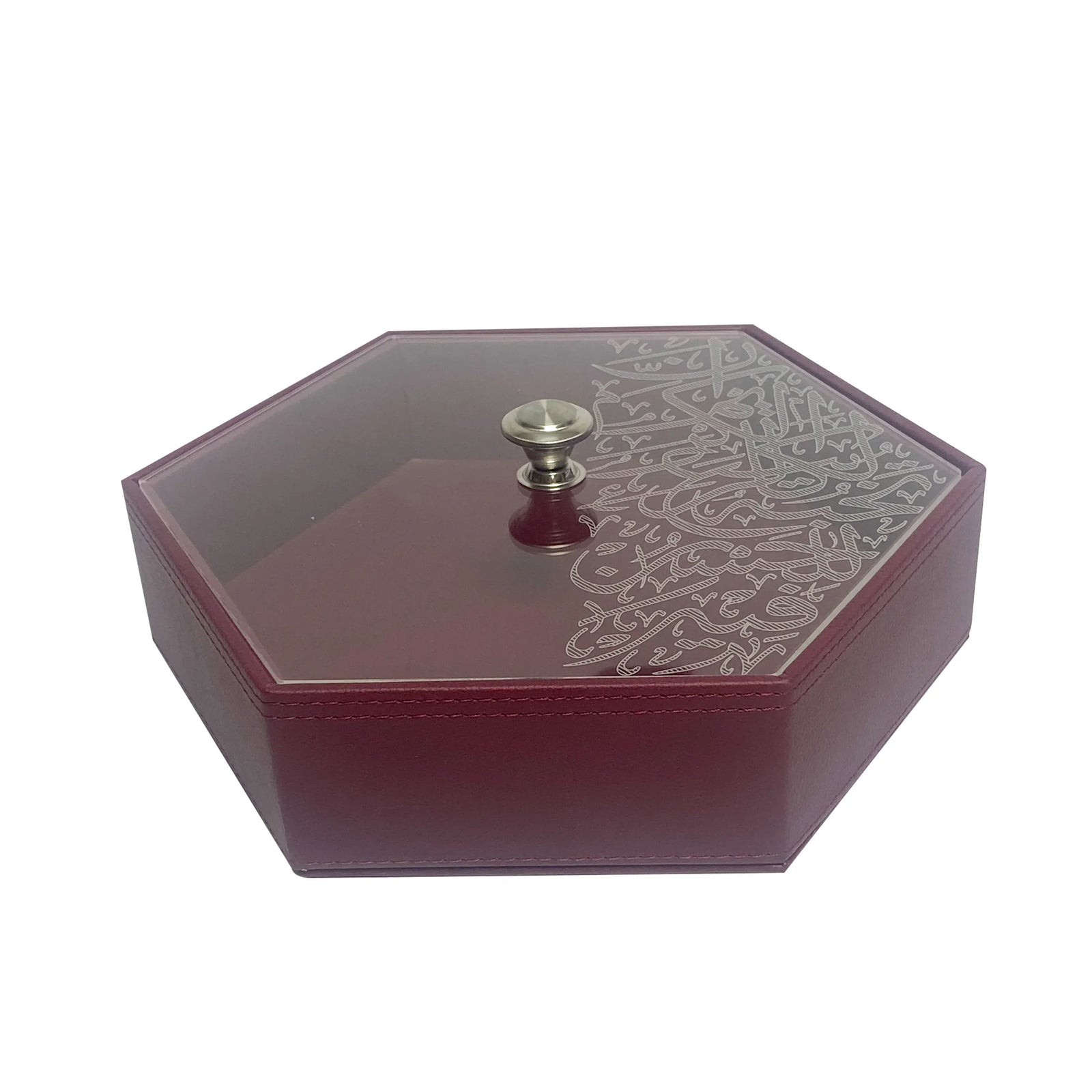 Dimlaj Kareem Leather Box (Brick Color) - Premium Table Accessories from Kareem By Dimlaj - Just $210! 