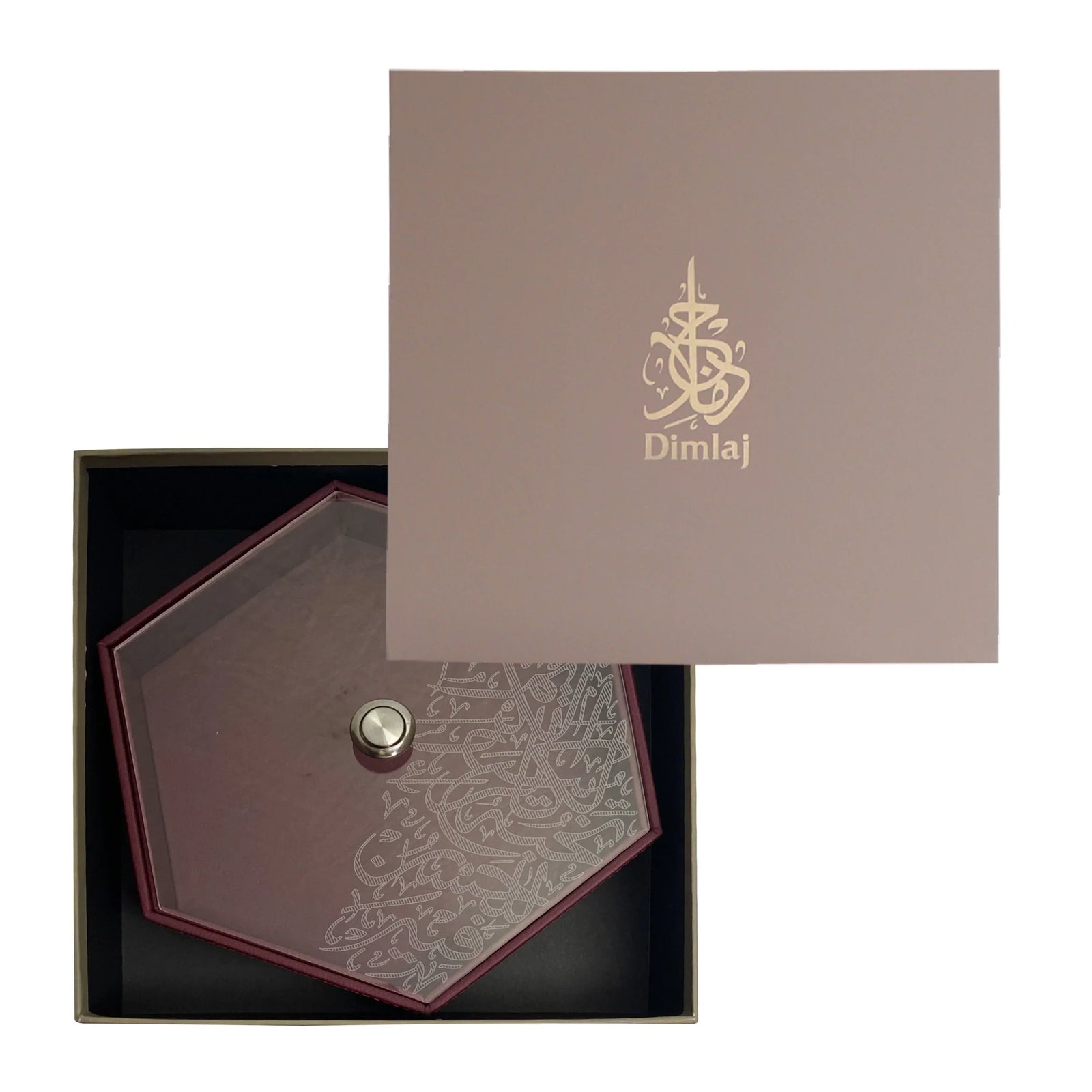 Dimlaj Kareem Leather Box (Brick Color) - Premium Table Accessories from Kareem By Dimlaj - Just $210! 