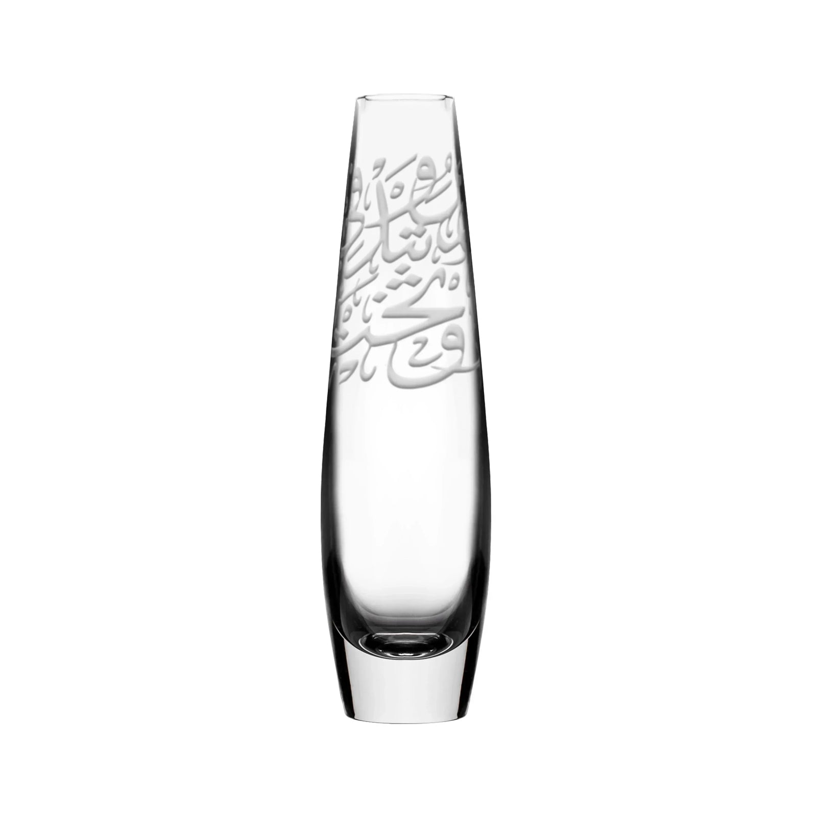 Dimlaj Thuluth Crystal Vase (Engraved) - Premium Vases from Thuluth By Dimlaj - Just $370! 